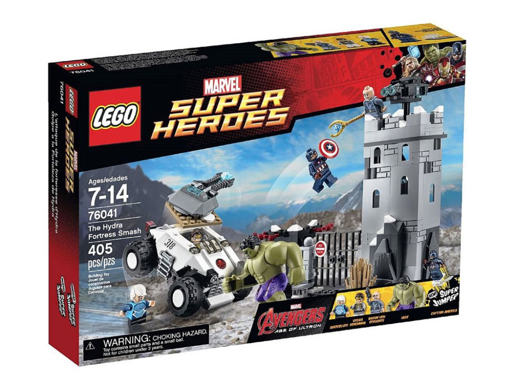 LEGO ЛЕГО СУПЕР ХИРОУС-ПОРАЖЕНИЕ НА КРЕПОСТТА НА ХИДРА  Lego Super Heroes Hydra fortress smash 