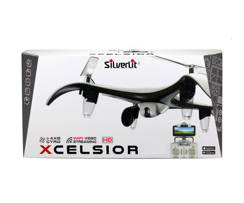 Silverlit Силвърлит - Дрон, 2.4G, 4-канален с HD камера Xcelsior 371055  2.4G Xcelsior Drone 